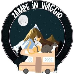 zampe in viaggio logo, gatti in camper